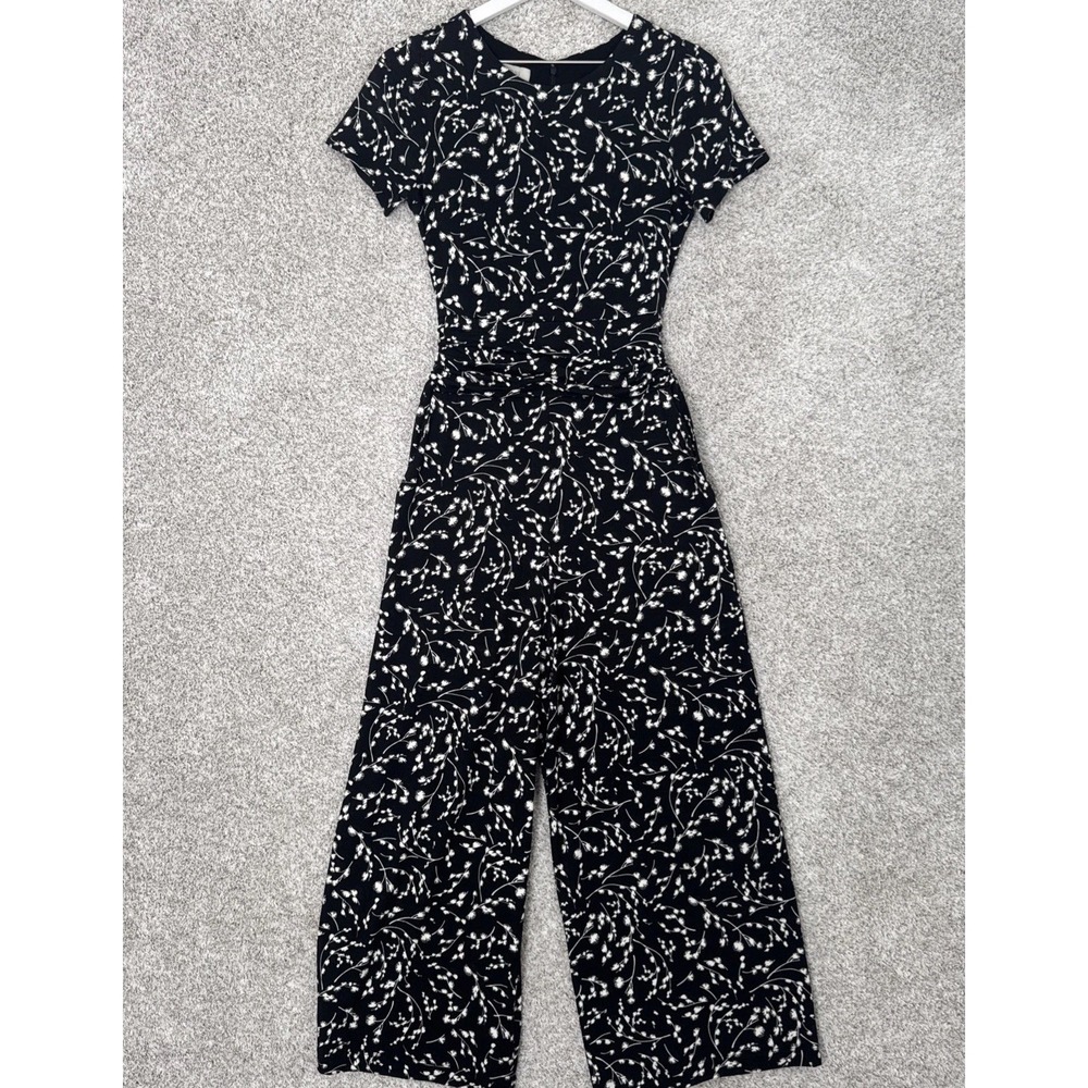 HOBBS Lexi Jumpsuit Short Sleeve Jersey Pockets Zip Back - Size‎ 2
